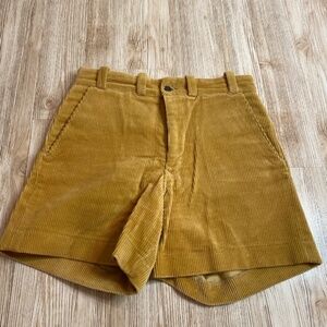Women's vintage tan corduroy high waist Patagonia shorts